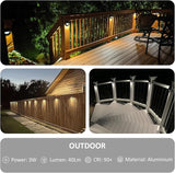 Low Voltage Deck Lights Outdoor, 12V LED Low Voltage Post Fence Stair Lights Wired Outdoor with Connector, 3W LED | Lumora
