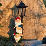 Solar Garden Gnomes Statue, Solar Gnomes Figurine Light with Welcoming Signs, for Outdoor Landscape,Lawn Courtyard | Lumora