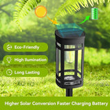 EXCMARK 2 Pack Solar Lights Outdoor Waterproof for Garden Pathway Walkway Driveway Yard Lawn Decorative Landscape | Lumora