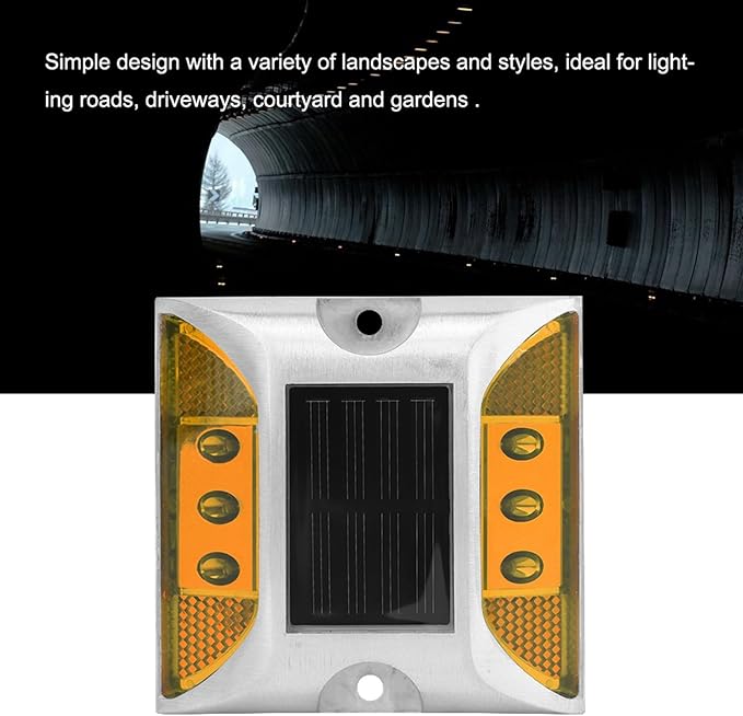 AUNMAS Solar Pathway Lights Outdoor, Solar Powered Driveway Markers, Ground Lights for Yard, Deck, Dock, Stairs and | Lumora