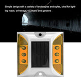 AUNMAS Solar Pathway Lights Outdoor, Solar Powered Driveway Markers, Ground Lights for Yard, Deck, Dock, Stairs and | Lumora