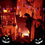 Halloween Pathway Lights Outdoor,19.5Ft C9 Halloween Stake Lights with 10 Clear Orange Black C9 Bulbs, Connectable | Lumora