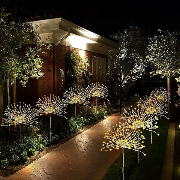 1 Pack Solar Firework Light, Waterproof Lawn Lamp Lights with 8 Lighting Modes,Holiday Decorations Lights Outdoor | Lumora
