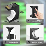 Crescent-Shaped Solar Step Lights for Outside Waterproof IP67,Long-Lasting LED Stair Light - Outdoor Path Light | Lumora