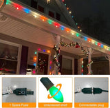 C9 Multicolor Christmas Lights Outdoor, 25Ft Vintage Christmas String Lights with 26 Colorful Ceramic Bulbs | Lumora