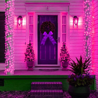 FULLBELL Room Decorations Easter Lights 33 Ft 100 LED Memorable Pink LED String Lights Tree Indoor Outdoor