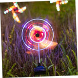 BESPORTBLE Solar Windmill Lawn Light 2pcs Outdoor Decorative Solar Path Light LED for Garden and Courtyard Ground | Lumora
