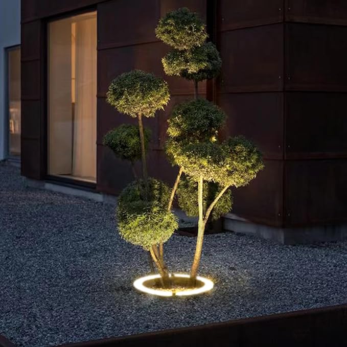 Solar Light Up Palm Tree Outdoor,Warm Light Super Bright 32 LED 5 V 12000mAh Landscape Spotlights for Big Tree&Palm | Lumora