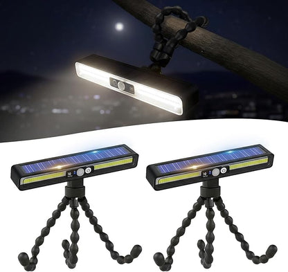 Solar Outdoor Lights with Motion Sensor, 36 LED Waterproof Solar Powered Clamp Lights for Garden, Patio, Pathway, Fence, Yard - 3 Lighting Modes (White Light)