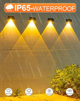 EGOBOO Solar Fence Lights 6 Pack, Backyard Solar Lights Outdoor Waterproof, Dusk to Dawn Auto Lighting Mounted for | Lumora