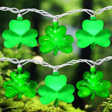 8.5Ft Shamrock String Lights, St Patrick's Day Decorations Light with 10 LED Green Lucky Clover Lights Outdoor | Lumora