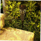 4 Pieces Solar Pathway Lights Outdoor LED Garden Decorative Solar Powered Waterproof Lawn Landscape Lighting Warm | Lumora