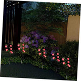 VICASKY 3pcs Solar Powered Shape Led Garden Stake Light for Outdoor Walkway Ground Decorative Lamp for Courtyard | Lumora