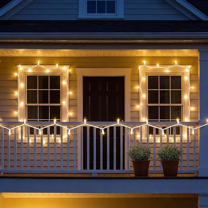 100 LED Warm White Christmas Lights, UL Certified and Commercial Grade White Wire Lights String 35 FT, for Indoor | Lumora