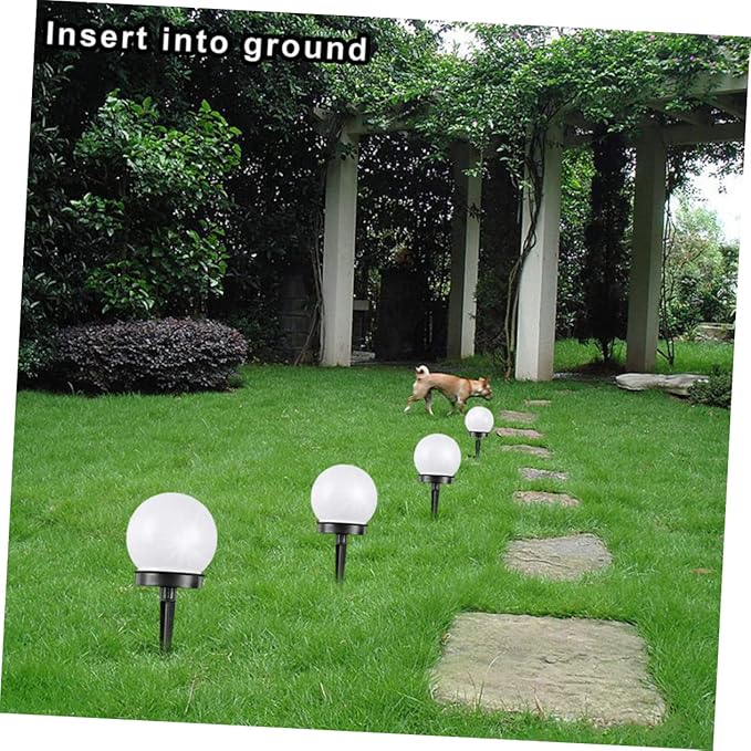 Outdoor Solar Globe Lights Ball Lamp for Garden Led Solar Pathway Lights Weatherproof Easy Installation