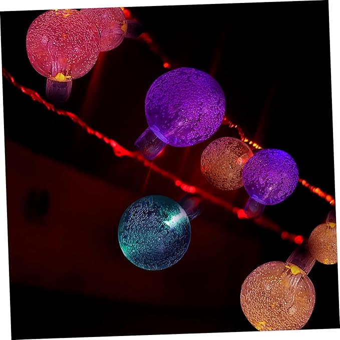 STOBOK 1set Solar Led String Light Garden Decorative Light Large Led String Lamp for Outdoor Courtyard and Lawn Atmosphere
