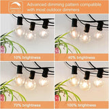Outdoor String Lights 200FT Waterproof Globe String Lights with 104 Shatterproof G40 LED bulbs, Dimmable | Lumora