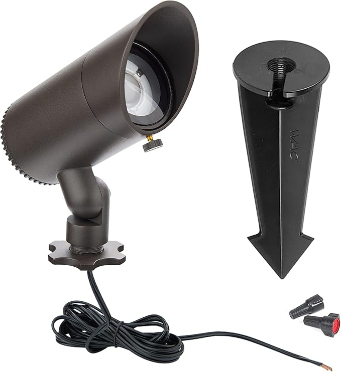 WAC Landscape Lighting, LED 12V Basic Accent Light 3W with Adjustable Beam Angle 2700K in Bronze