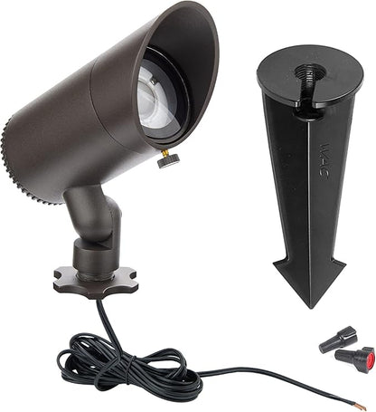 WAC Landscape Lighting, LED 12V Basic Accent Light 3W with Adjustable Beam Angle 2700K in Bronze