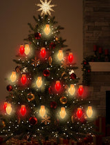 16FT Jumbo Red and White Christmas Lights Outdoor, Giant LED Christmas Bulbs String for Tree, Porch, Yard, and | Lumora