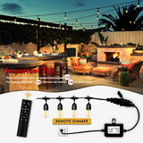 120W(Max) Remote Dimmer Timer Function Plug in for All Outdoor String Lights, Patio Lights, Led Lamp, Lamp in 100FT | Lumora