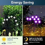 Solar Garden Lights Outdoor Waterproof, 2 Pack 16 LED Swaying Light Firefly Light Outdoor Decor Lights for Pathway | Lumora