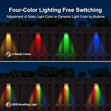 8 Packs Color Changing WRGB Deck Lights Solar Powered and 8 Packs Warm White Solar Lights for - Outdoor Path Light | Lumora
