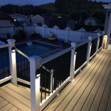 LED Low Voltage Deck Lights 2700K Landscape Railing Fence Light 180LM 12-24V AC/DC Aluminum Housing Outdoor Step | Lumora
