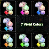 Solar Carnation Flower Garden Lights Outdoor Decorative, 7 Color Changing Solar Flower Lights Waterproof, 40H Solar | Lumora