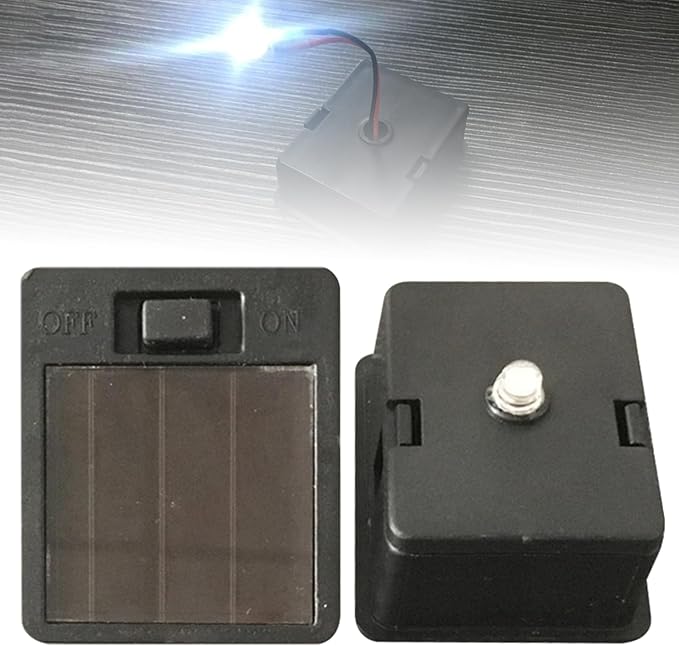 Solar Light Replacement Top, 2pcs 4.4x3.6cm Square Replacement Solar Light Tops, DIY Replacement Solar Light Parts for Garden Solar Lantern (Warm Light)