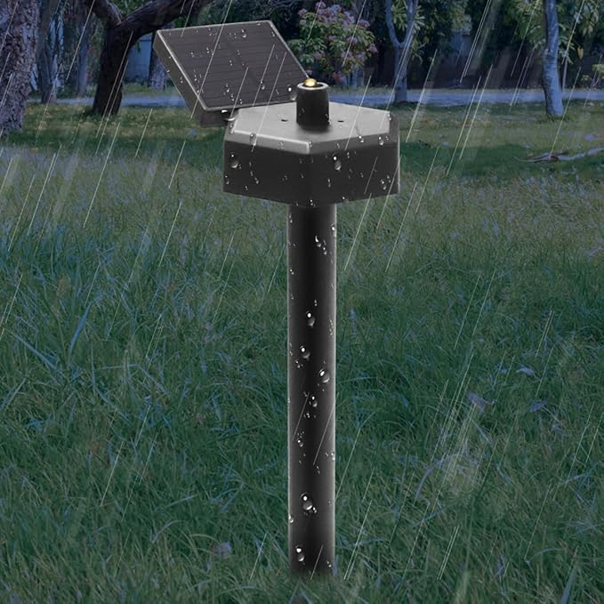 BESPORTBLE 2pcs Solar Yard Lights Outdoor Garden Solar-Powered Lawn Stake Path Lights Waterproof LED Landscape Lighting for Patio Lawn Decor
