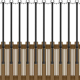 10 Pack String Light Poles,5Ft Metal Poles for Outdoor String Lights,Outdoor Light Poles with Post,Poles/Stand for | Lumora