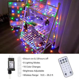 116ft Color Changing String Lights, 200 LED Multicolor & Warm White Globe Lights with Remote, 11 Modes, IP44 | Lumora