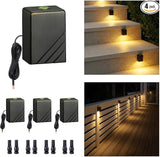 Gardenreet Low Voltage Landscape Deck Lights - Solid Brass LED Wall Light, Outdoor IP65 Waterproof Hardwired | Lumora