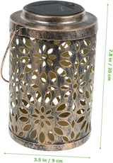 Lurrose 1pc Delicate Solar Lamp Hollowed Handle Projection Light Outdoor Decoration for Garden Balcony and Lawn | Lumora
