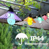 16.4 FT Outdoor Patio String Lights, Connectable LED Backyard Lights with 10 Globe Bulbs Waterproof Hanging Light | Lumora