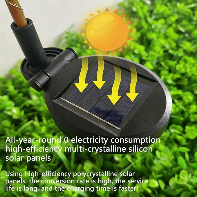 Solar Easter Egg Lights, Colorful Garden Swaying Firefly Light Outdoor Easter Lights Waterproof Solar Stake Light for Pathway Landscape Lawn Yard Porch Patio Spring Easter Decoration (L)