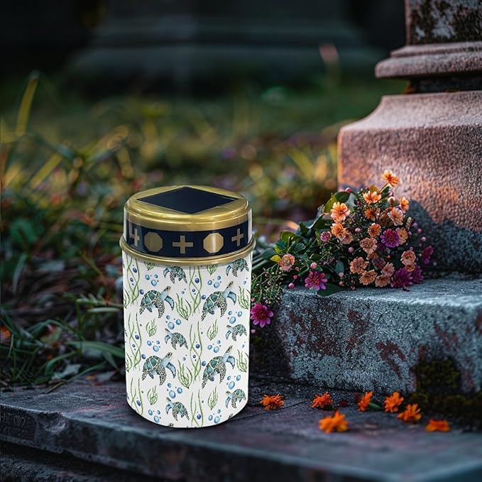 Solar Garden Lights Turtle Seaweed for ABS Material Grave Light Yard Solar Lamp Outdoor Dustproof Cemetery Light Patio Decorations