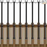 8 Pack String Light Poles,5Ft Metal Poles for Outdoor String Lights,Outdoor Light Poles with Post,Poles/Stand for | Lumora