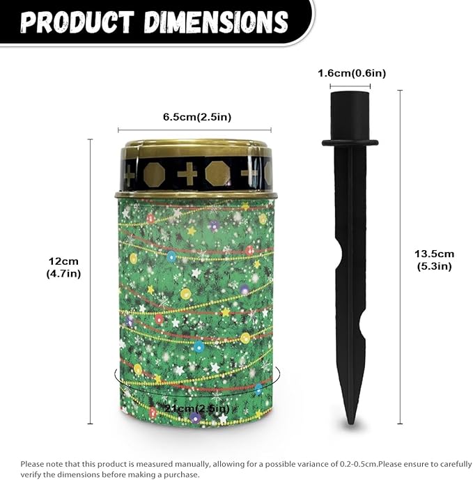 Christmas Solar Garden Light Waterproof Solar Light Outdoor Christmas Tree Print Solar Landscape Path Light LED | Lumora