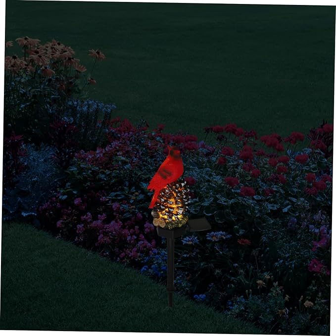 Solar Garden Stake Light Creative Cartoon Bird Design Solar Lamp for Lawn Patio Garden Decor Easy Installation Automatic Dusk Activation for Outdoor Spaces