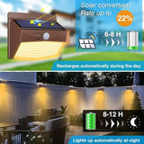Peasur Solar Lights Outdoor Motion Sensor [10 Packs] Security Light with 3 Lighting Modes Wall Lights Waterproof | Lumora