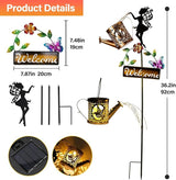 Tremdwoto Solar Watering Can Lights,Hummingbird Solar Lantern Watering can Landscape Lights for Garden | Lumora