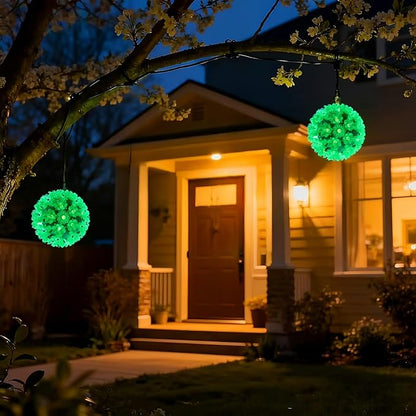 LUCKY SHINE 50 LED Green Starlight Sphere Ball Lights, UL Certified and Commercial Garade 6" Sphere Light, for Indoor and Outdoor Use.