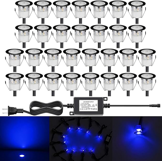 Low Voltage LED Deck Light Kit Stainless Steel Waterproof Recessed Wood Decking Stairs Garden Yard Patio Decor Lamp | Lumora