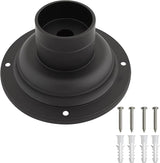 Design House 588897-BLK Standard 3-Inch Fitter Outdoor Pier Base Round Accessory Mount for Deck Porch Patio, Matte | Lumora