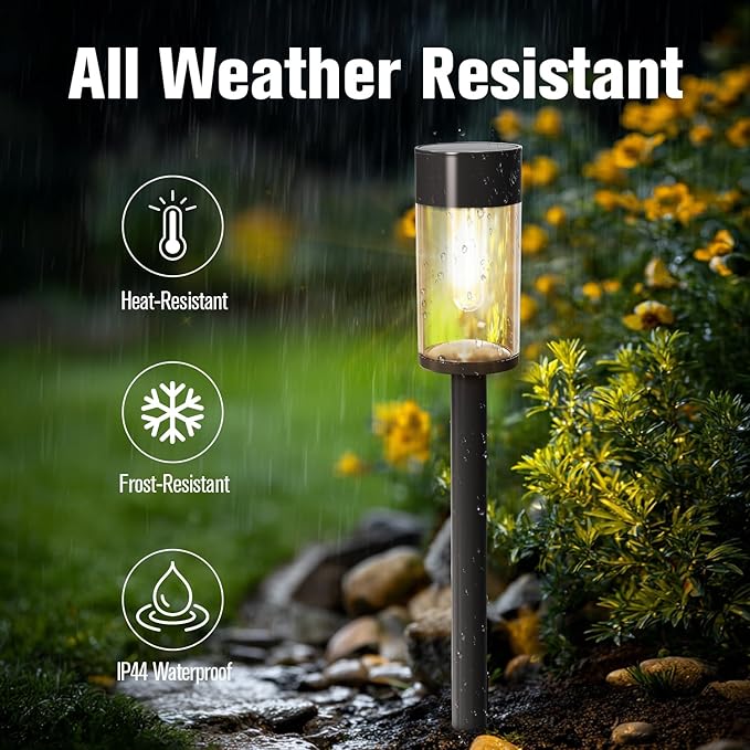 8 Pack Solar Pathway Lights Outdoor Waterproof, High Brightness LED Solar Garden Lights for Patio, Yard, Lawn | Lumora