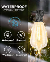 Lightdot 500FT Outdoor String Lights, LED Bistro String Lights with Shatterproof ST38 Vintage Bulbs, 2200K | Lumora