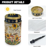 Solar Garden Stake Lights Outdoor Waterproof Cemetery Lights Sunflower Mushroom LED Lantern Cemetery Decorations | Lumora