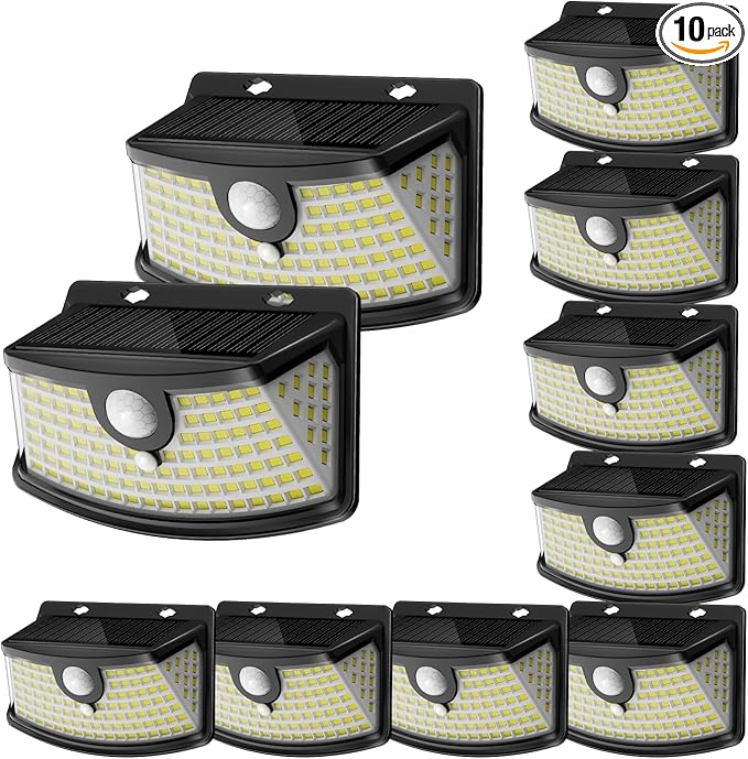 Aootek New Solar Motion Sensor Lights 120 LEDs with Lights Reflector,270° Wide Angle, IP65 - Outdoor Path Light | Lumora